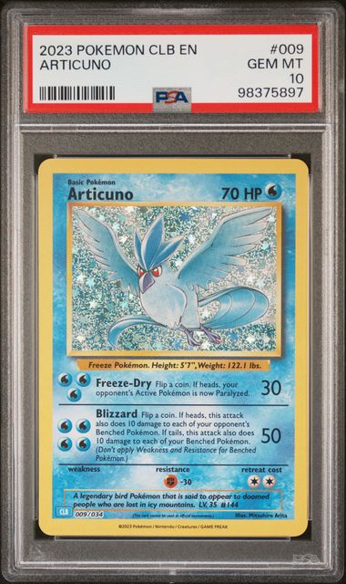 2023 Articuno HOLO - PSA 10 - Classic Collection - Pokemon TCG