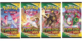 Evolving Skies Booster Pack Art Set