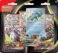
              Mega Evolution Three Pack Blister - Pokemon TCG - (PRE ORDER)
            