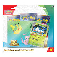 
              Pokemon 30th Anniversary Tech Sticker 3 Pack Blister
            