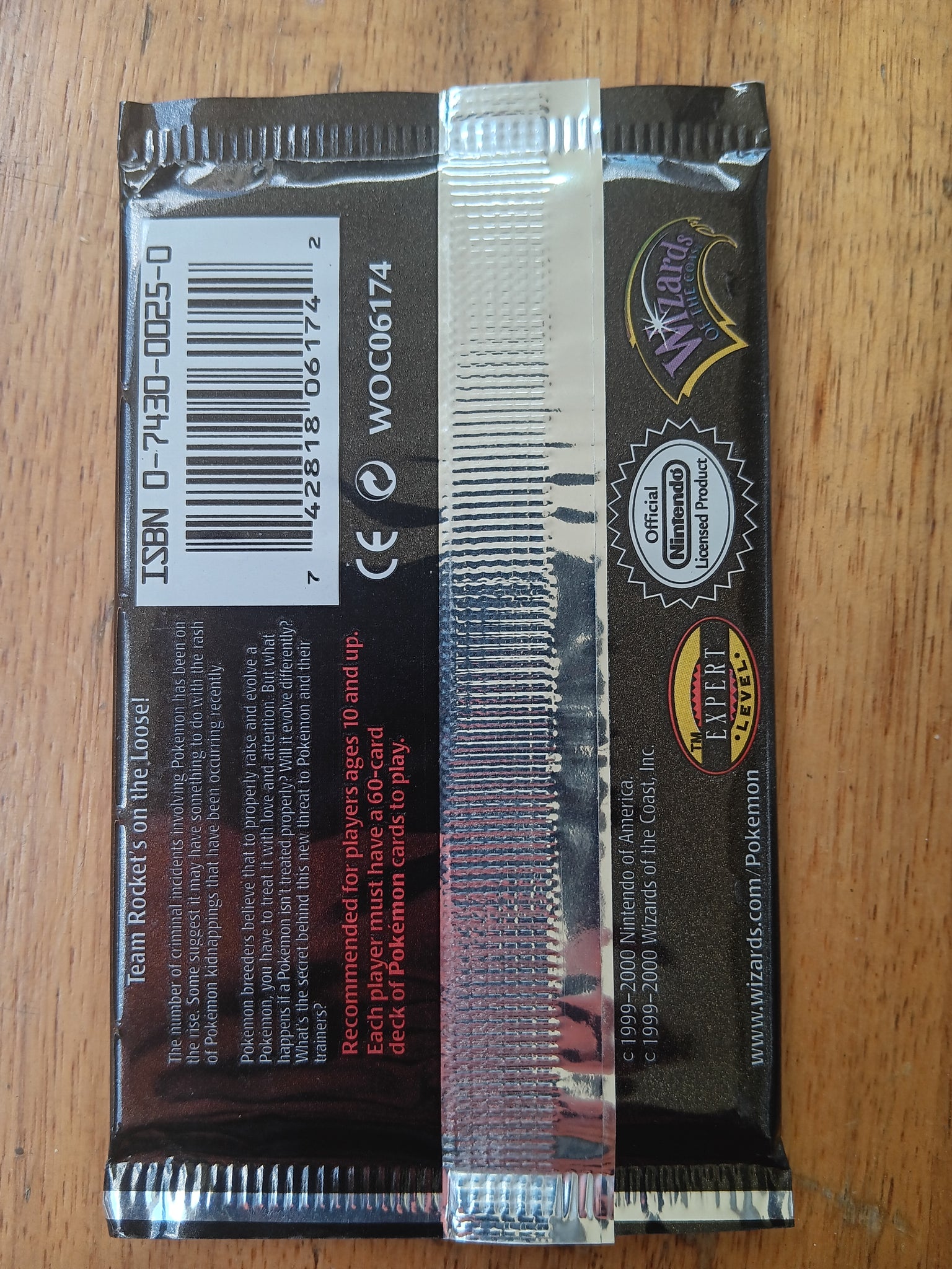 WOTC 1st Edition Team Rocket Booster Pack (weighing 21.07)| Treasure Collectables WOTC 1st Edition Team Rocket Booster Pack (weighing 21.07)| Treasure Collectables