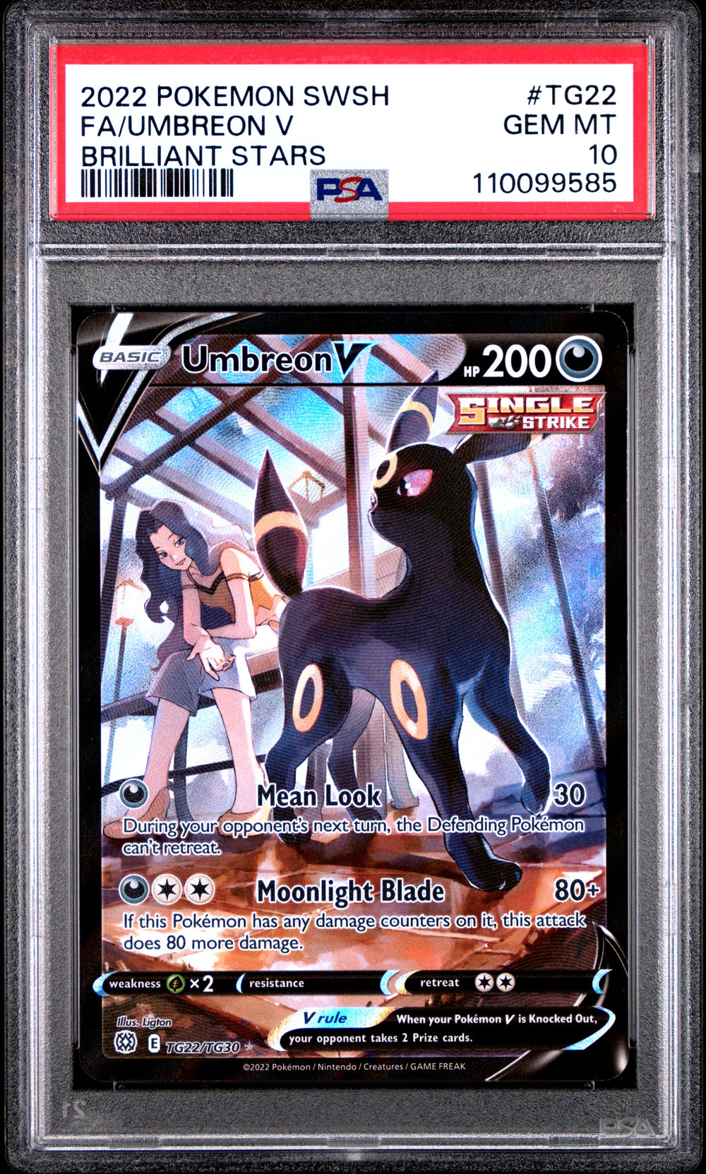 Brilliant Stars Umbreon V - PSA 10