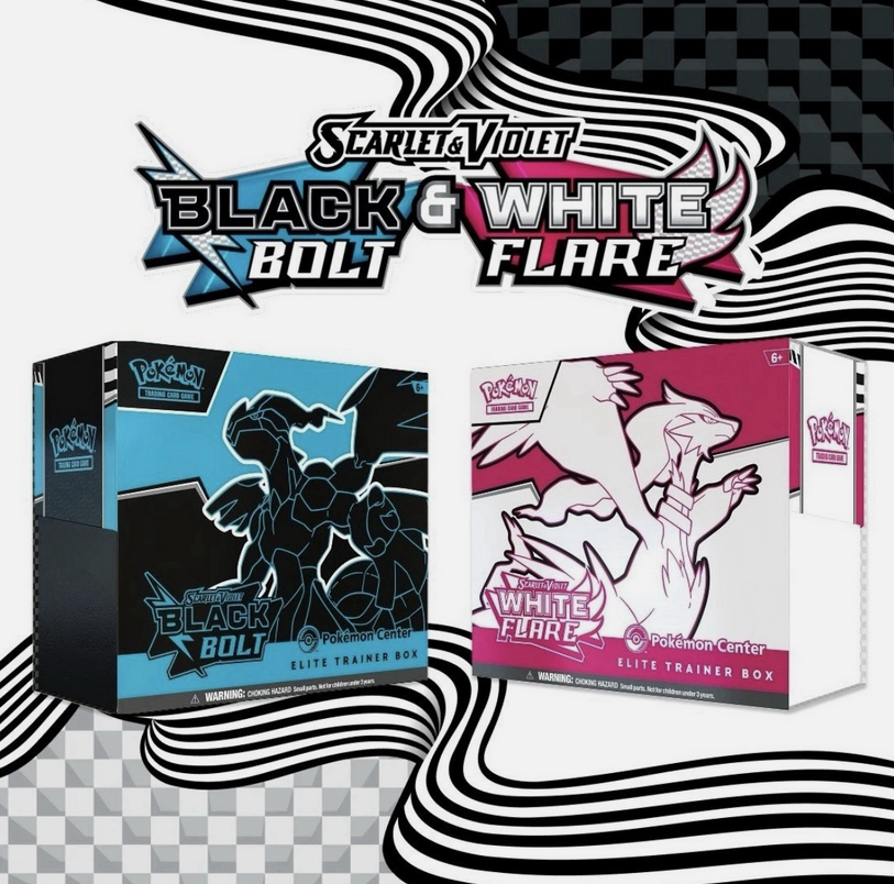 Black Bolt & White Flare Elite Trainer Boxes - Pokemon TCG (PRE ORDER)